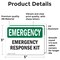 Signmission Response Kit, 5 in W x Rectangle, Vinyl Decal OS-2PACK-EM-D-35-L-10312 - alternate 6